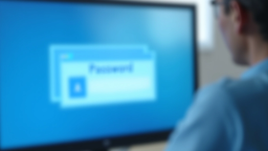 Icono de contraseña segura en pantalla de computadora